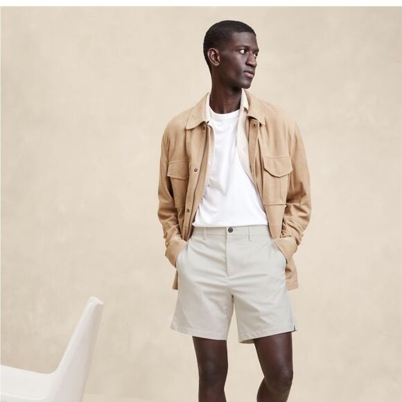 Banana Republic Core Temp Short White size 31 Nwt - Picture 1 of 7